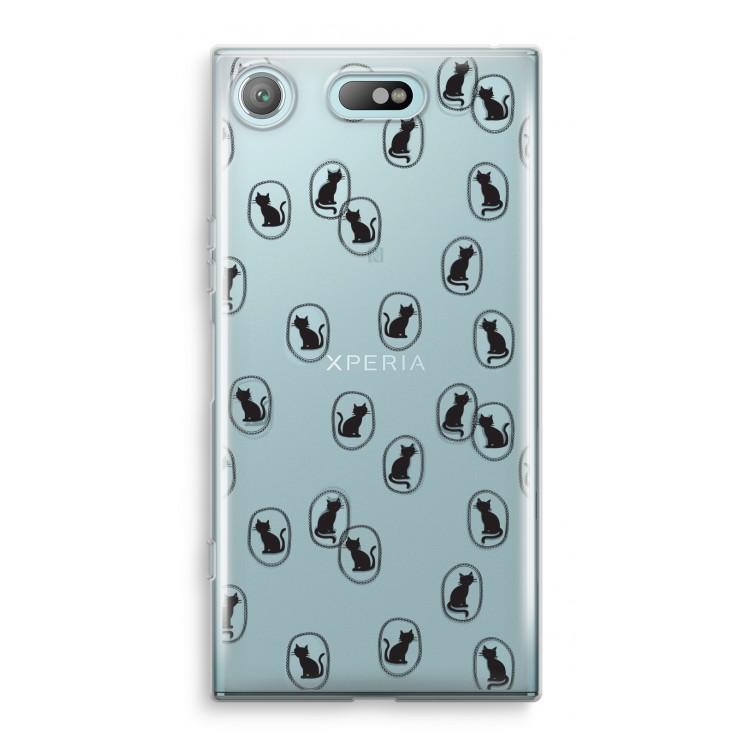 Miauw: Sony Xperia XZ1 Compact Transparant Hoesje