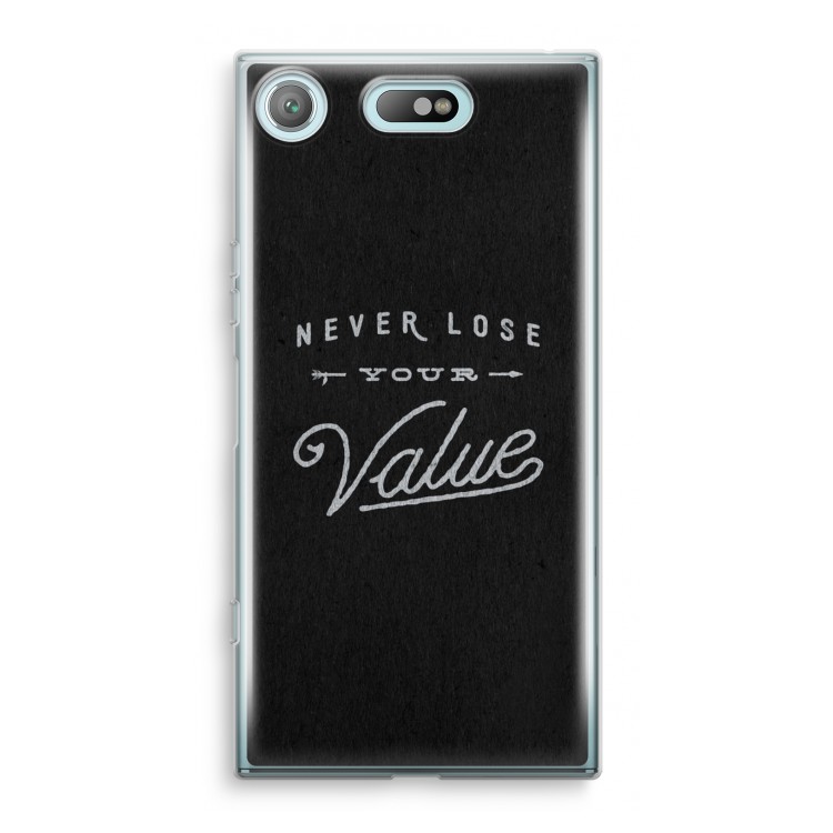 Never lose your value: Sony Xperia XZ1 Compact Transparant Hoesje