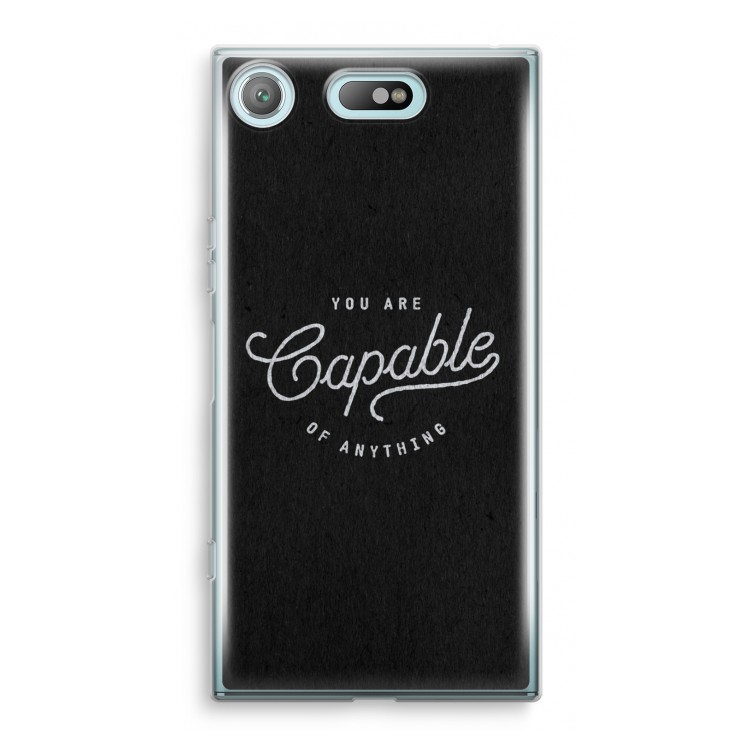 Capable: Sony Xperia XZ1 Compact Transparant Hoesje