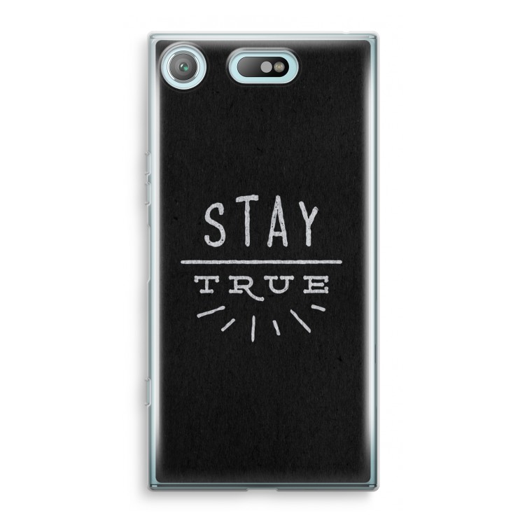 Stay true: Sony Xperia XZ1 Compact Transparant Hoesje