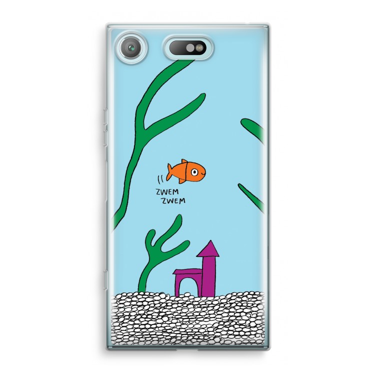 Aquarium: Sony Xperia XZ1 Compact Transparant Hoesje