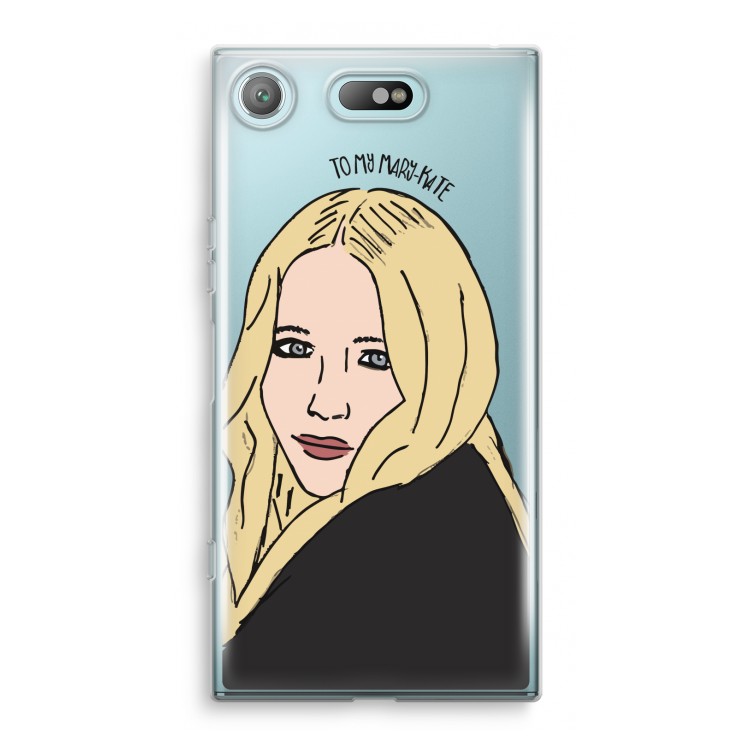 Mary Kate: Sony Xperia XZ1 Compact Transparant Hoesje