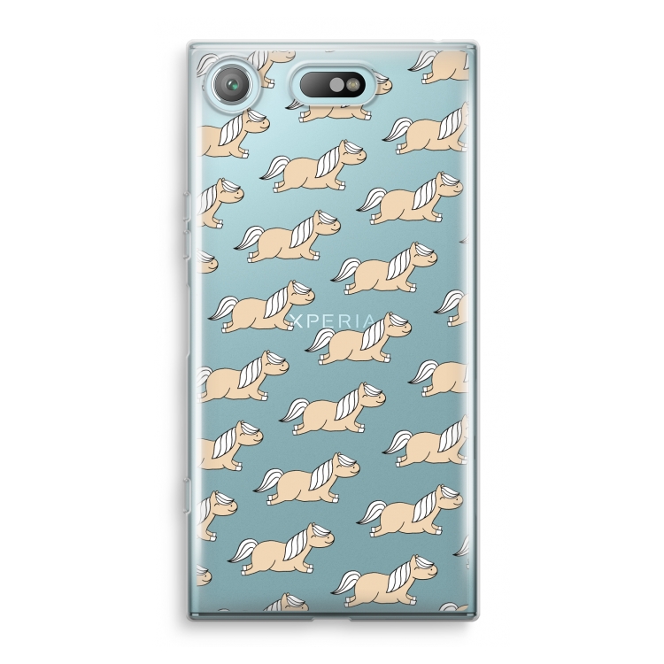Ponys: Sony Xperia XZ1 Compact Transparant Hoesje
