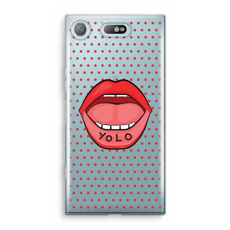 Yolo Denise: Sony Xperia XZ1 Compact Transparant Hoesje