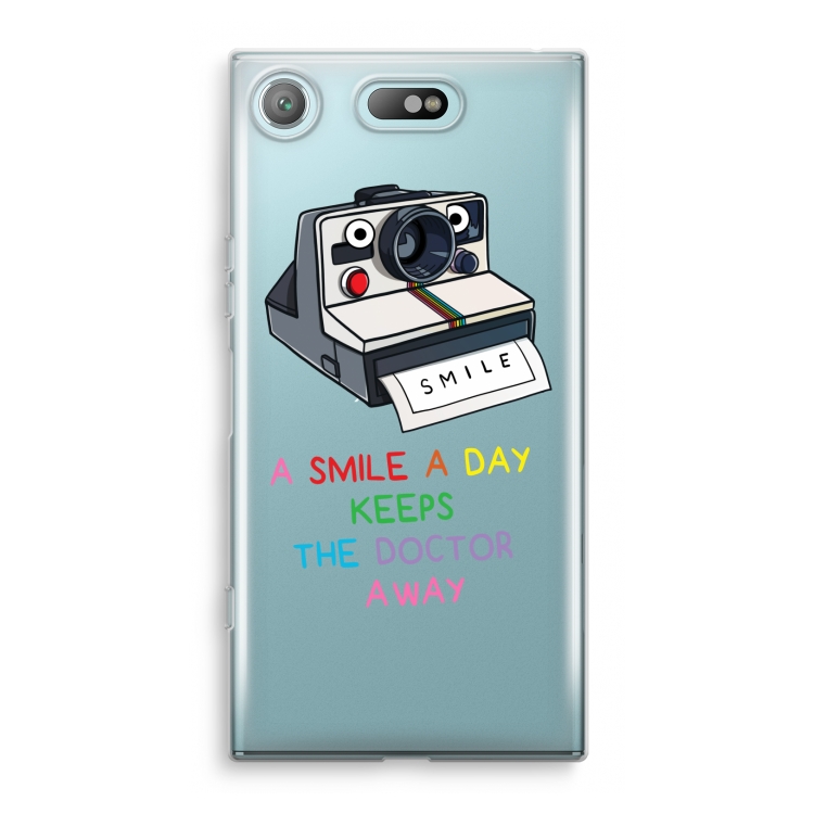 Smile: Sony Xperia XZ1 Compact Transparant Hoesje