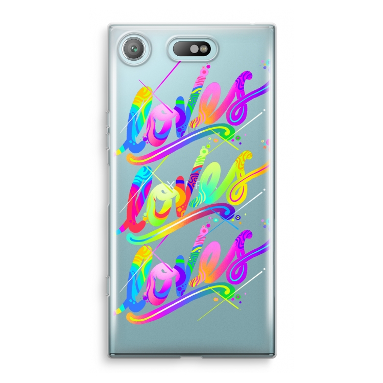 Loves: Sony Xperia XZ1 Compact Transparant Hoesje