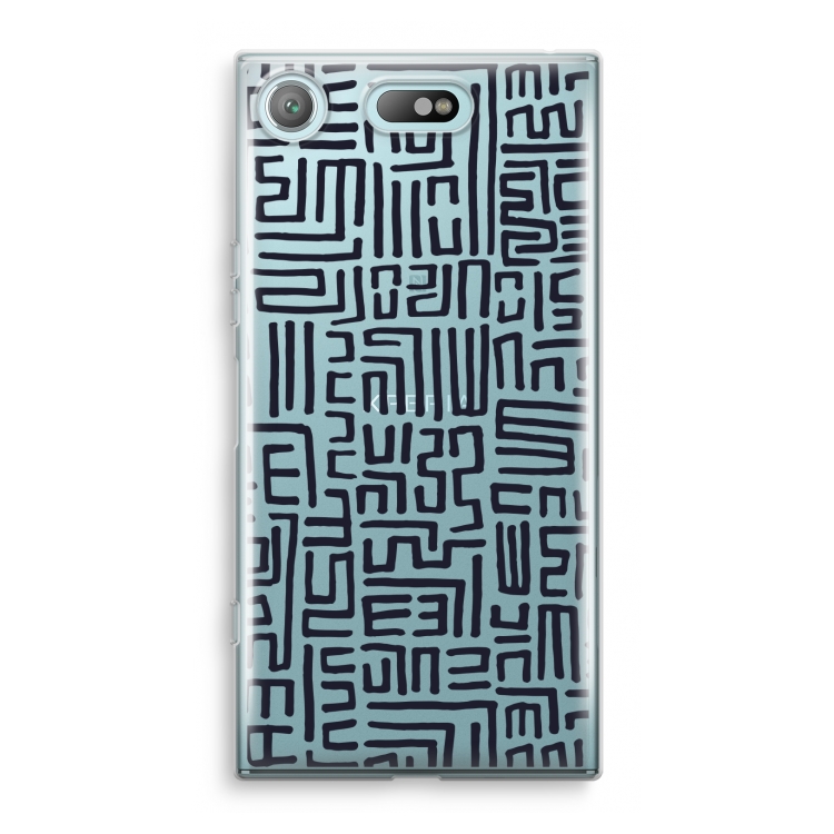 Moroccan Print: Sony Xperia XZ1 Compact Transparant Hoesje
