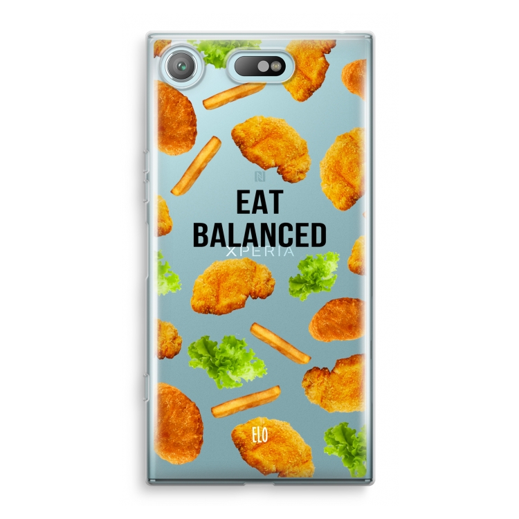 Eat Balanced: Sony Xperia XZ1 Compact Transparant Hoesje