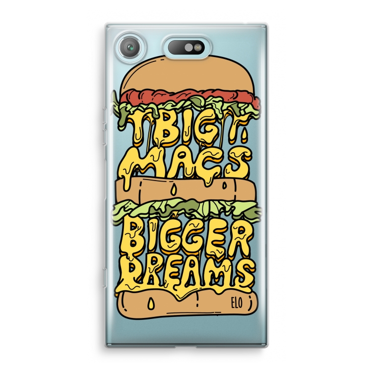 Big Macs Bigger Dreams: Sony Xperia XZ1 Compact Transparant Hoesje