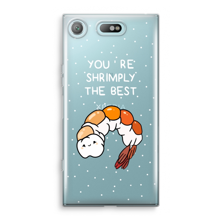 You're Shrimply The Best: Sony Xperia XZ1 Compact Transparant Hoesje