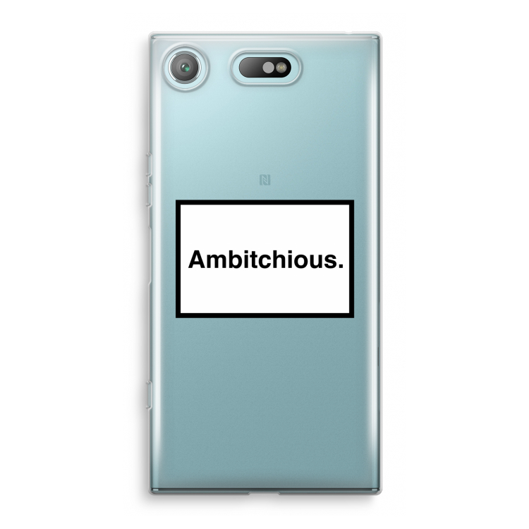 Ambitchious: Sony Xperia XZ1 Compact Transparant Hoesje