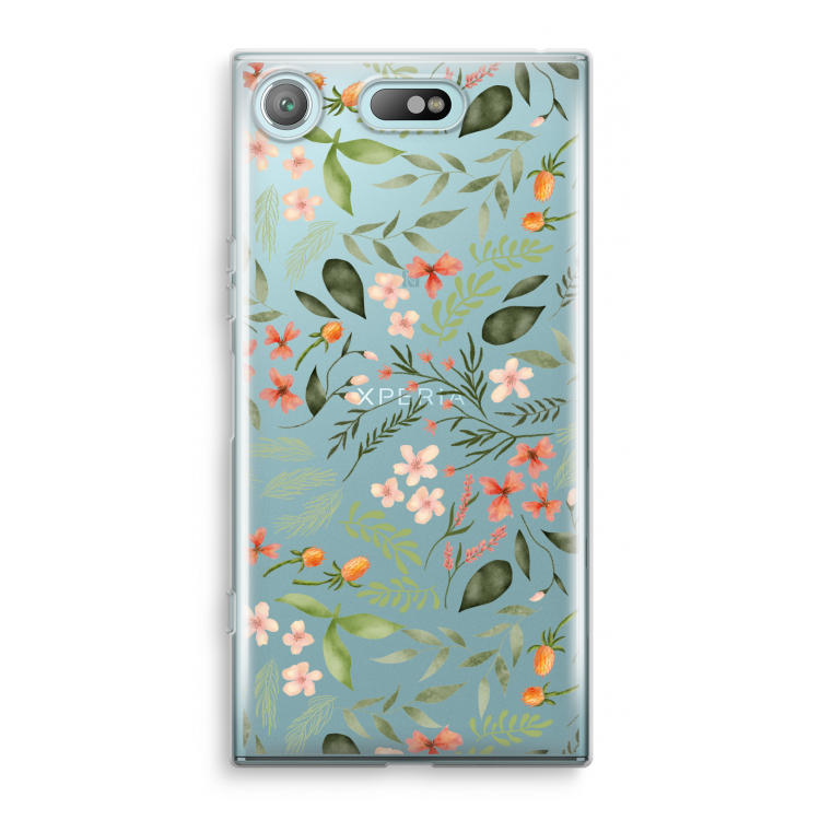 Sweet little flowers: Sony Xperia XZ1 Compact Transparant Hoesje