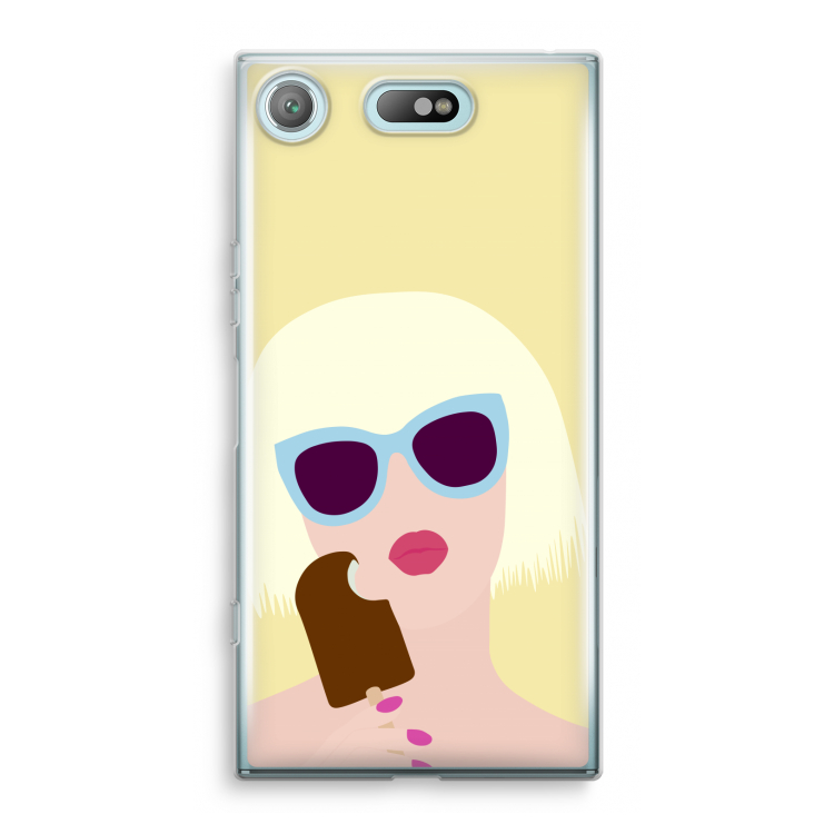 Ice cream: Sony Xperia XZ1 Compact Transparant Hoesje