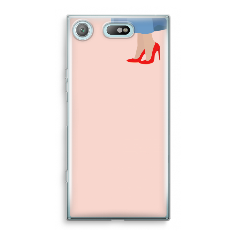 High heels: Sony Xperia XZ1 Compact Transparant Hoesje