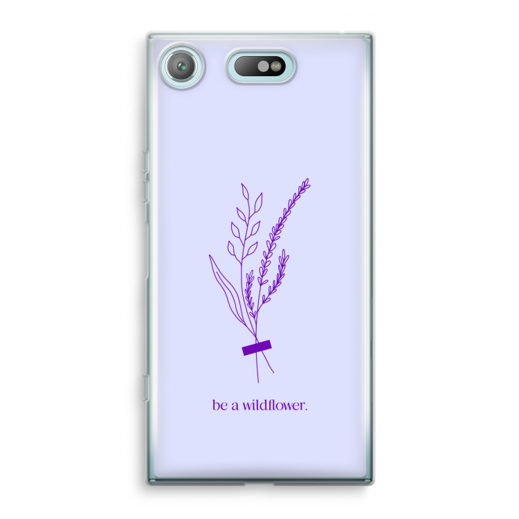 Be a wildflower: Sony Xperia XZ1 Compact Transparant Hoesje
