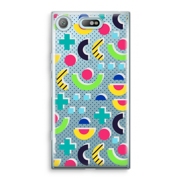 8-bit N°1: Sony Xperia XZ1 Compact Transparant Hoesje