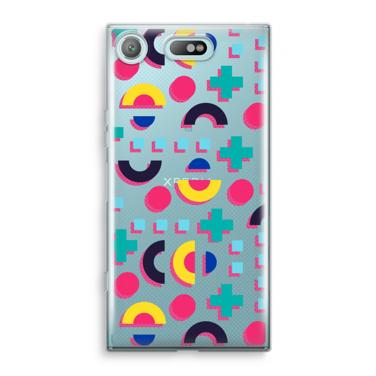 8-bit N°2: Sony Xperia XZ1 Compact Transparant Hoesje