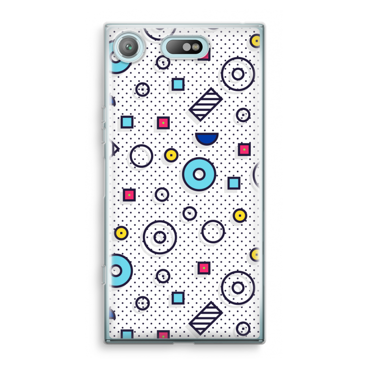 8-bit N°9: Sony Xperia XZ1 Compact Transparant Hoesje