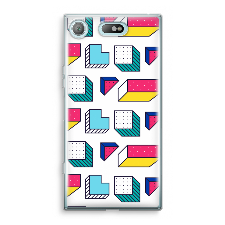 8-bit N°7: Sony Xperia XZ1 Compact Transparant Hoesje