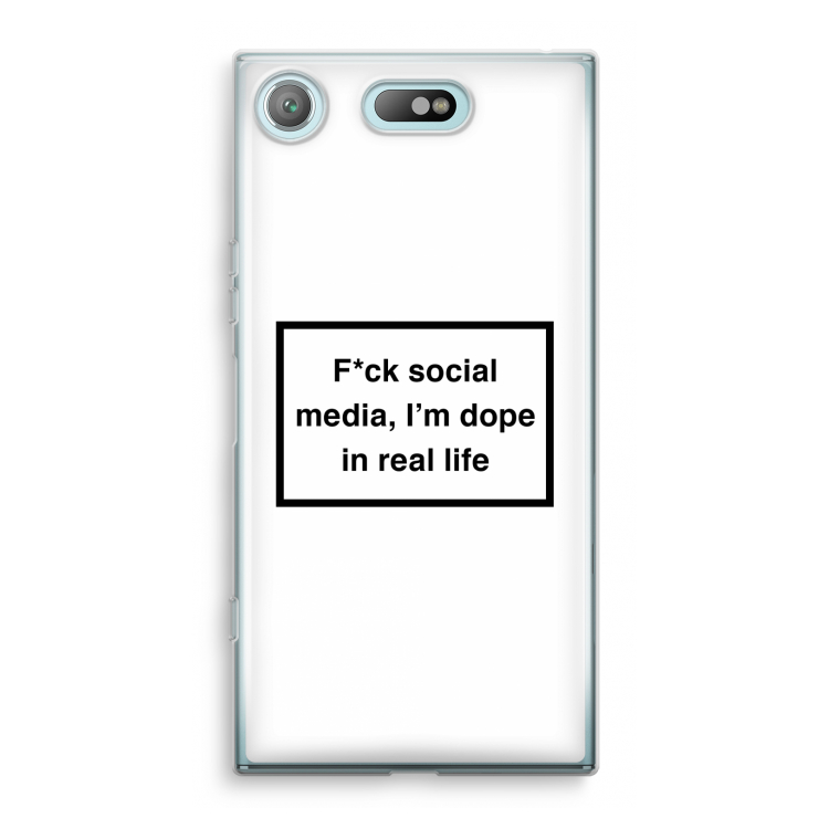 I'm dope: Sony Xperia XZ1 Compact Transparant Hoesje