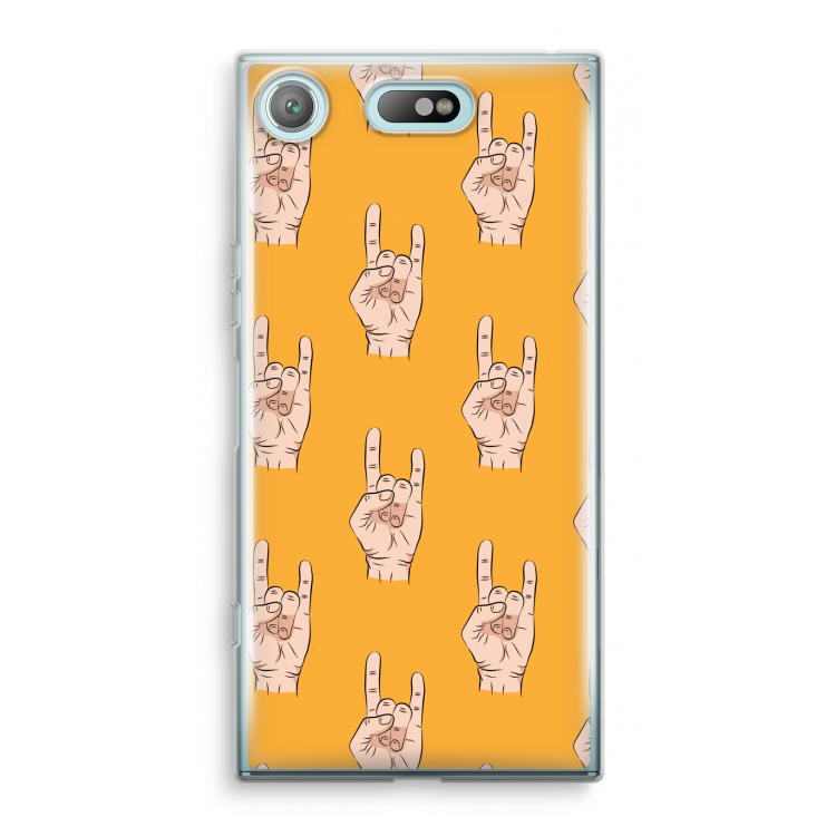 Rock: Sony Xperia XZ1 Compact Transparant Hoesje