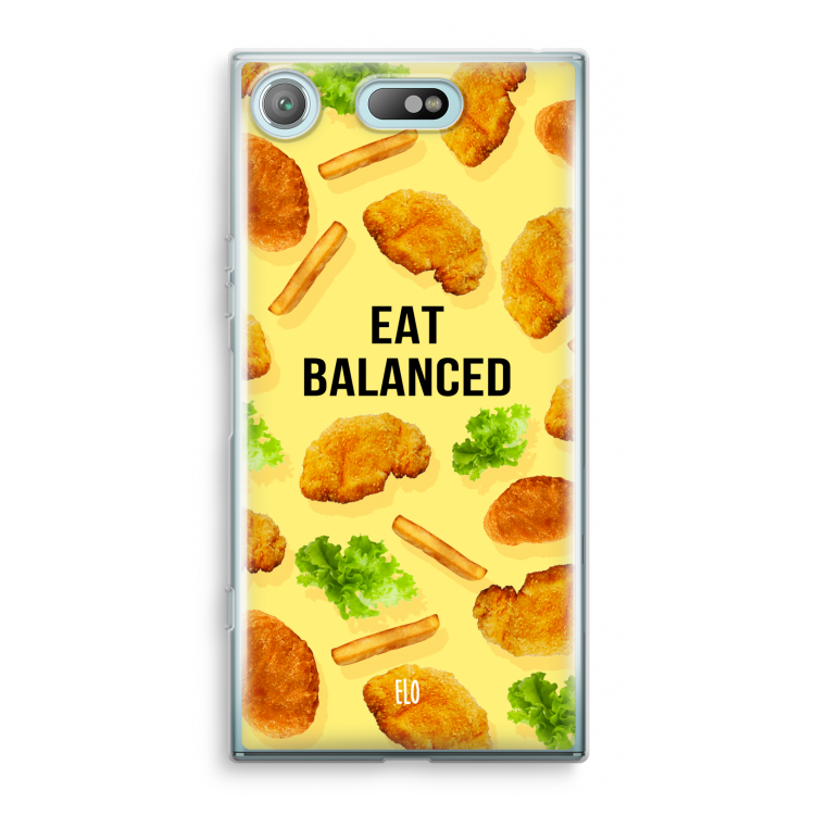 Eat Balanced: Sony Xperia XZ1 Compact Transparant Hoesje