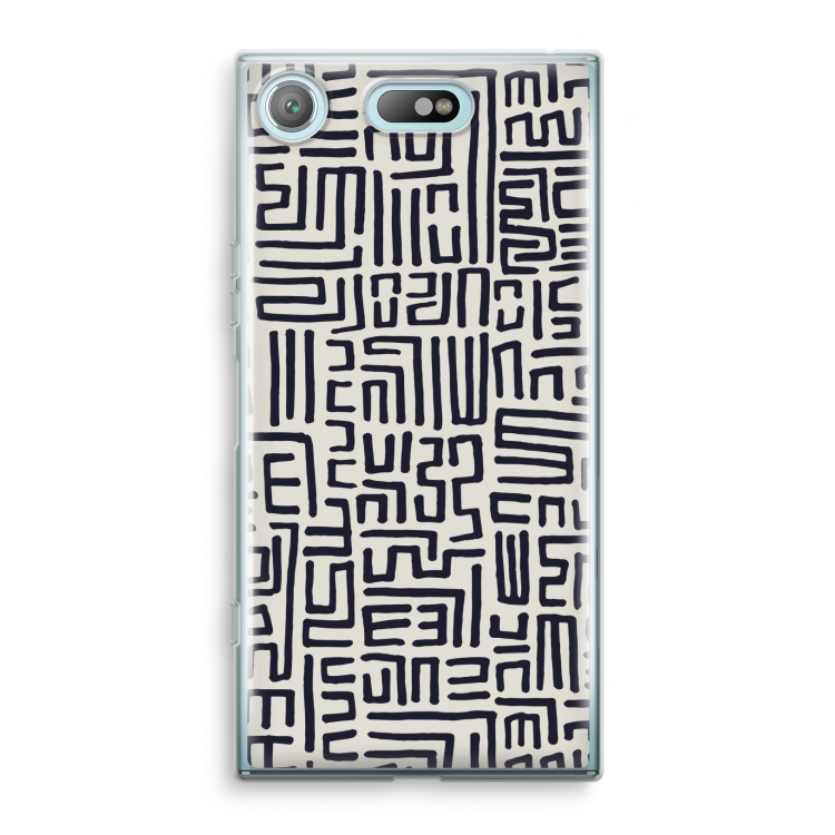Moroccan Print: Sony Xperia XZ1 Compact Transparant Hoesje