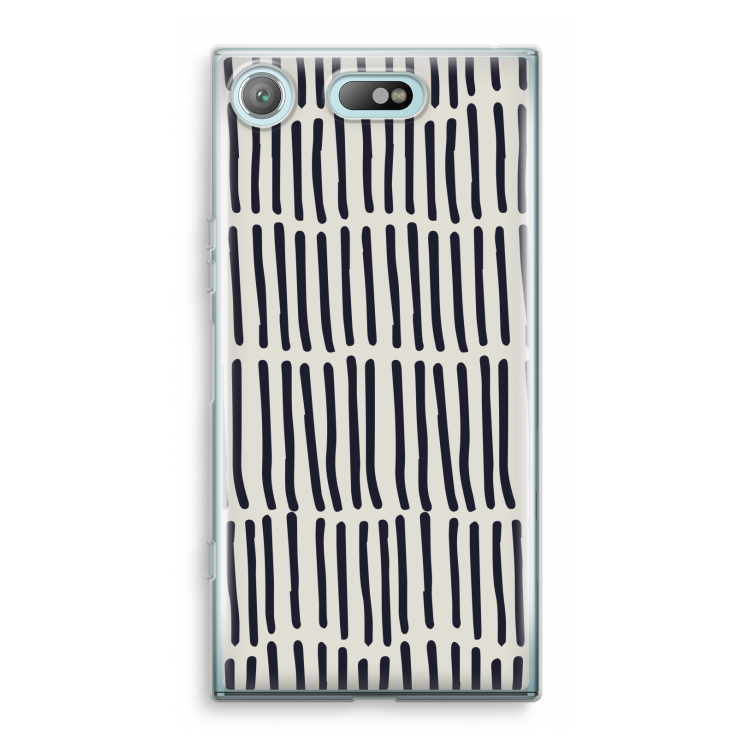 Moroccan stripes: Sony Xperia XZ1 Compact Transparant Hoesje