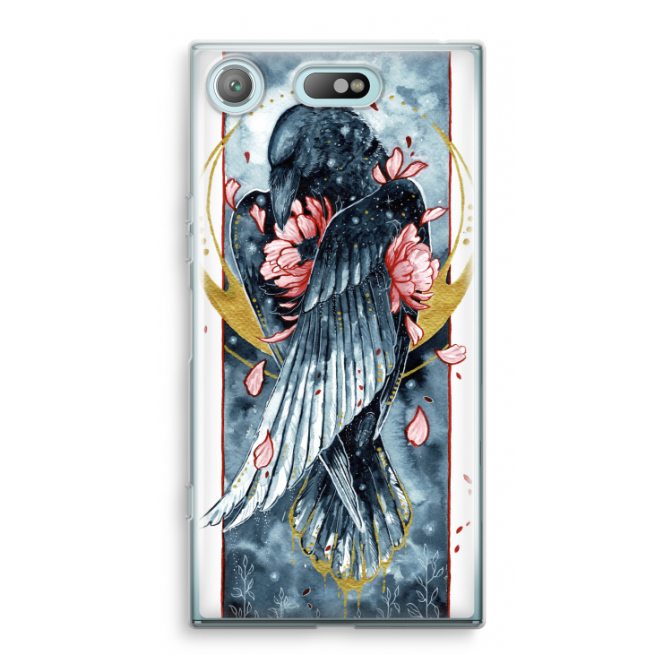 Golden Raven: Sony Xperia XZ1 Compact Transparant Hoesje