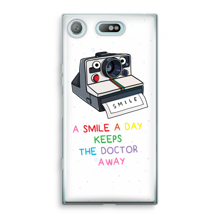 Smile: Sony Xperia XZ1 Compact Transparant Hoesje