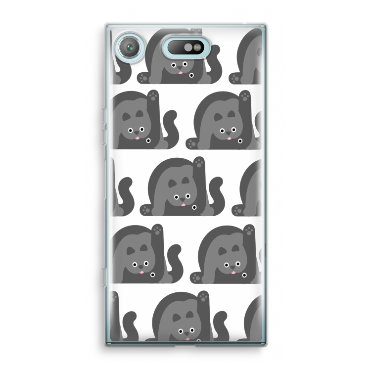 Cats: Sony Xperia XZ1 Compact Transparant Hoesje