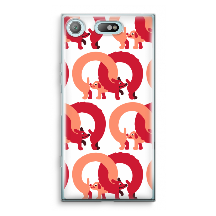Dogs: Sony Xperia XZ1 Compact Transparant Hoesje
