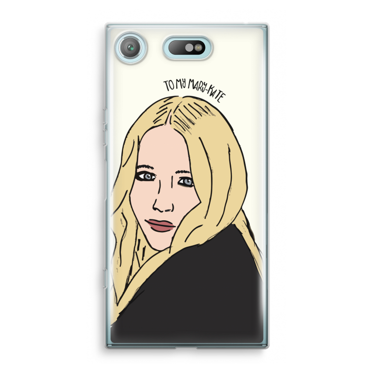 Mary Kate: Sony Xperia XZ1 Compact Transparant Hoesje