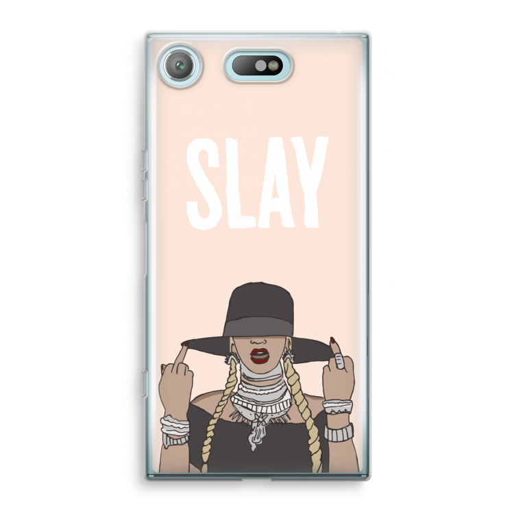 Slay All Day: Sony Xperia XZ1 Compact Transparant Hoesje