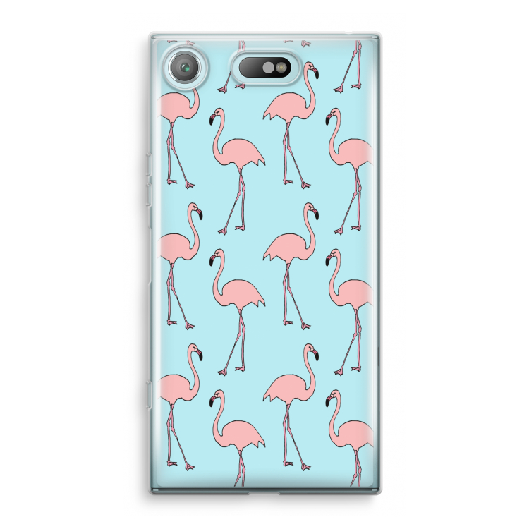 Anything Flamingoes: Sony Xperia XZ1 Compact Transparant Hoesje
