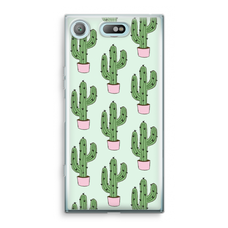 Cactus Lover: Sony Xperia XZ1 Compact Transparant Hoesje