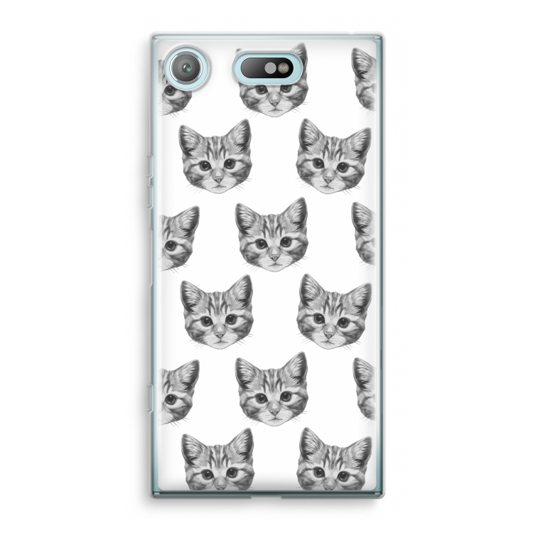 Kitten: Sony Xperia XZ1 Compact Transparant Hoesje