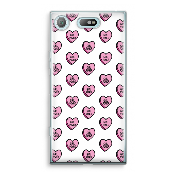GIRL POWER: Sony Xperia XZ1 Compact Transparant Hoesje