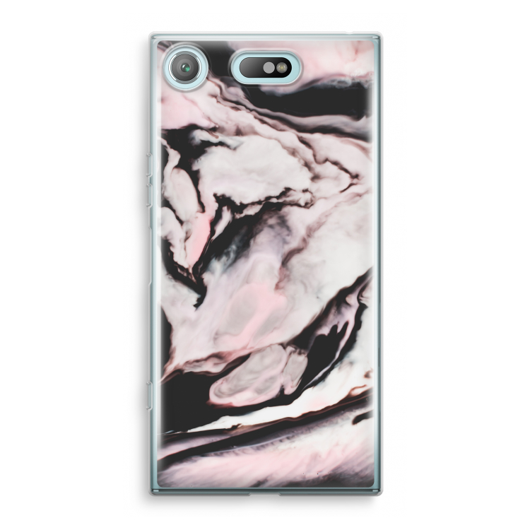 Roze stroom: Sony Xperia XZ1 Compact Transparant Hoesje