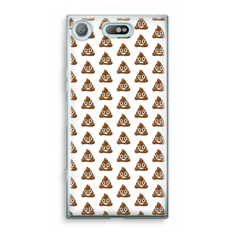 Poop emoji: Sony Xperia XZ1 Compact Transparant Hoesje