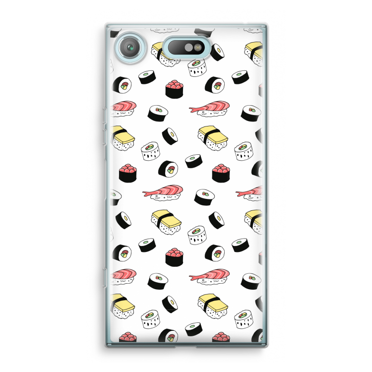 Sushi time: Sony Xperia XZ1 Compact Transparant Hoesje