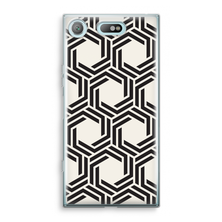 Geometrisch patroon: Sony Xperia XZ1 Compact Transparant Hoesje