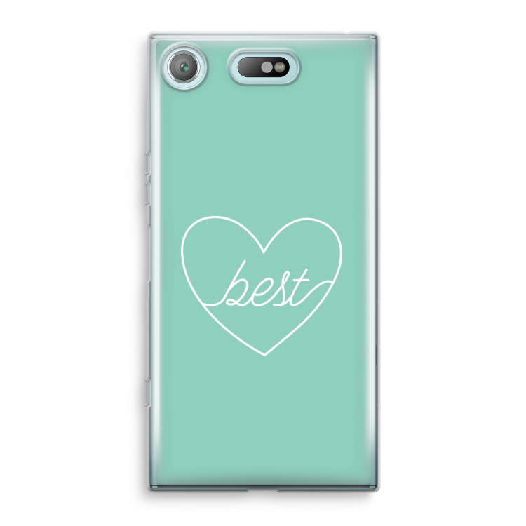 Best heart pastel: Sony Xperia XZ1 Compact Transparant Hoesje