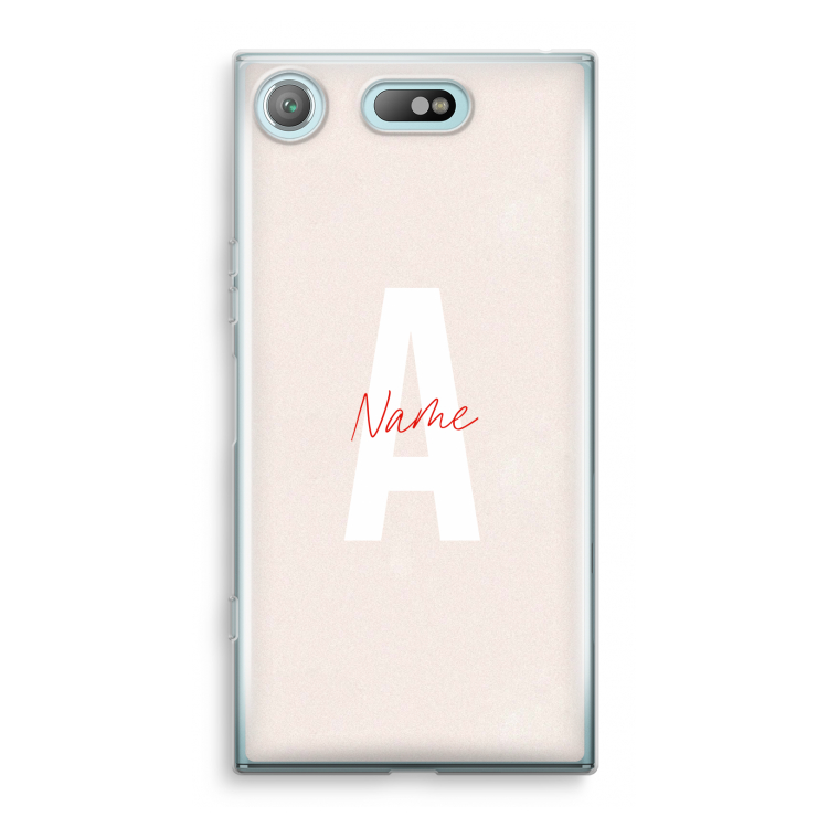 Strawberry Milkshake: Sony Xperia XZ1 Compact Transparant Hoesje