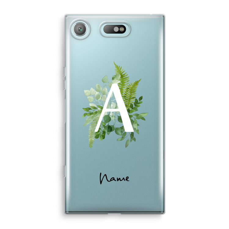 Green Brush: Sony Xperia XZ1 Compact Transparant Hoesje