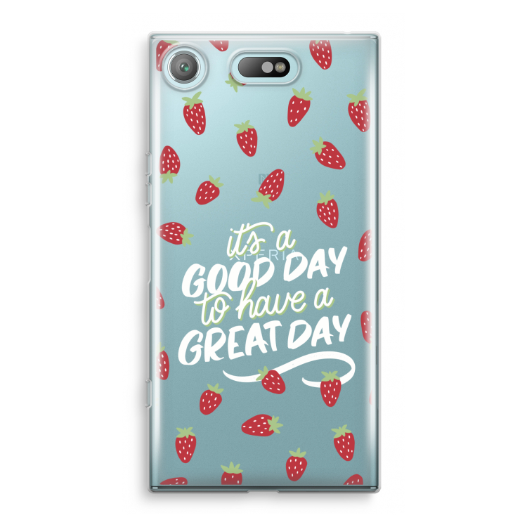 Don't forget to have a great day: Sony Xperia XZ1 Compact Transparant Hoesje