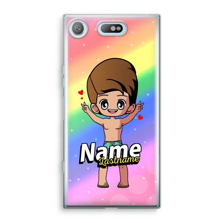 Chibi Maker man: Sony Xperia XZ1 Compact Transparant Hoesje