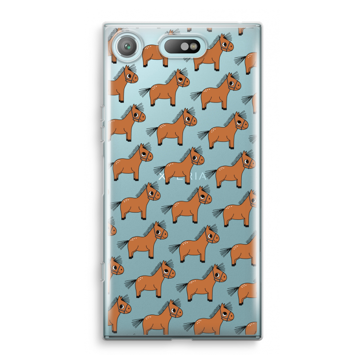 Pony: Sony Xperia XZ1 Compact Transparant Hoesje