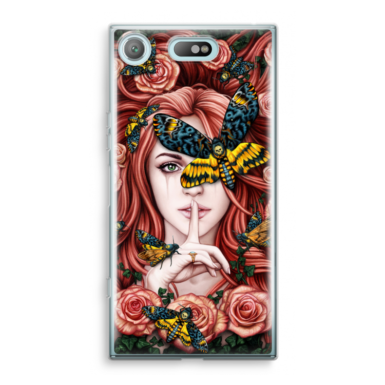 Lady Moth: Sony Xperia XZ1 Compact Transparant Hoesje