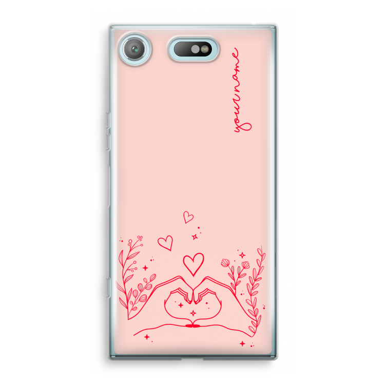 Love is in the air: Sony Xperia XZ1 Compact Transparant Hoesje